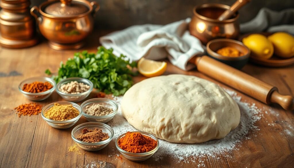 Paratha Ingredients Preparation
